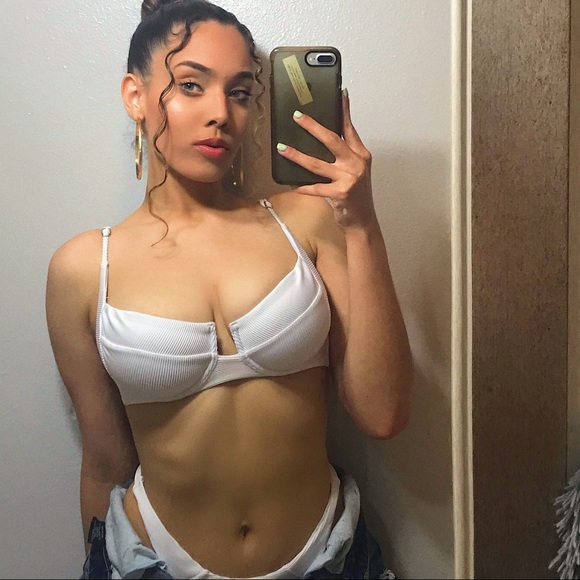 White Two Piece Bikini - Picture 2 of 3